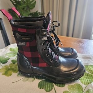 BOGS Kids Sidney Plaid Waterproof Boots